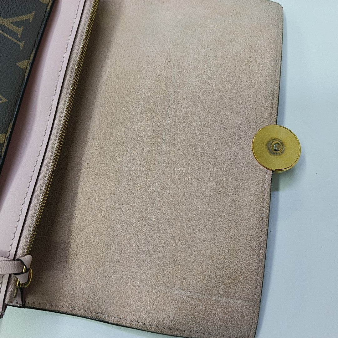 FLORE Monogram Coated Canvas Brown