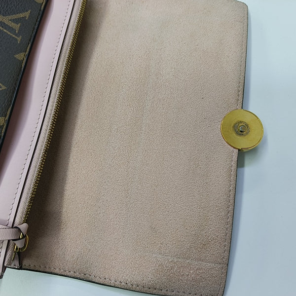 FLORE Monogram Coated Canvas Brown