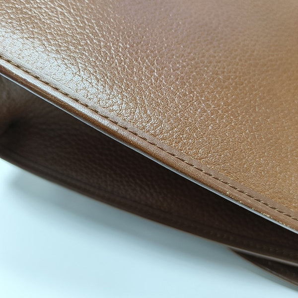 Calfskin Shoulder Bag Brown