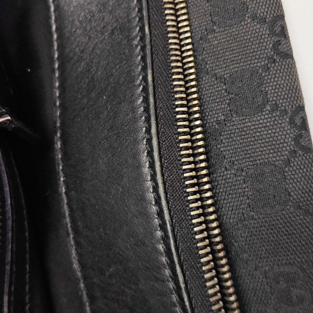 Monogram Canvas Tote Bag Black