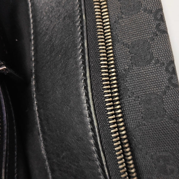 Monogram Canvas Tote Bag Black
