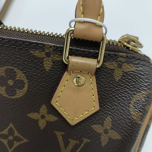 SPEEDY Nano Monogram Coated Canvas Brown
