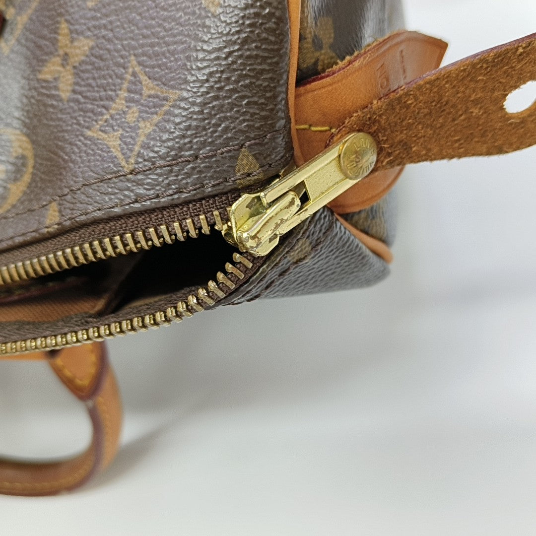 SPEEDY 30 Monogram Coated Canvas Brown