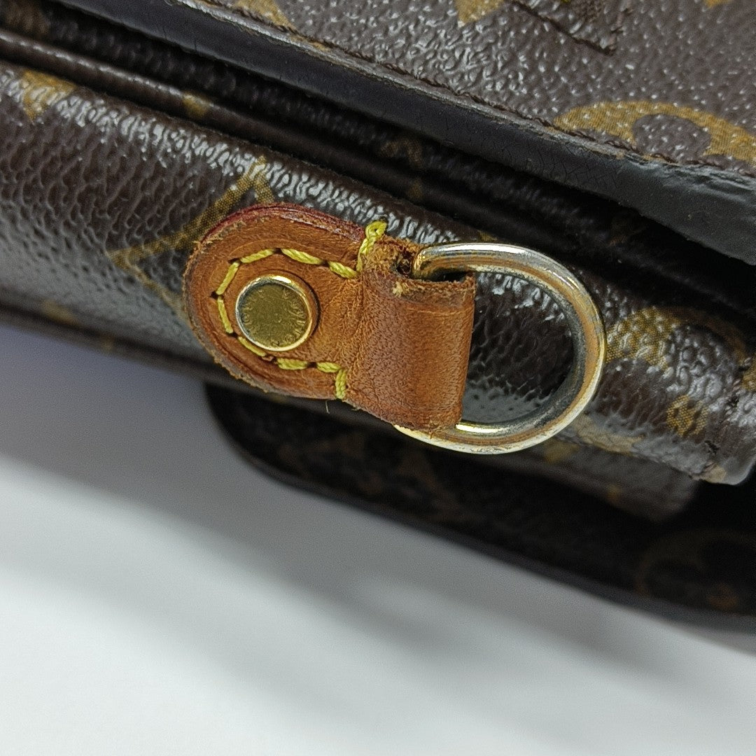 MÉTIS MM Monogram Coated Canvas Brown
