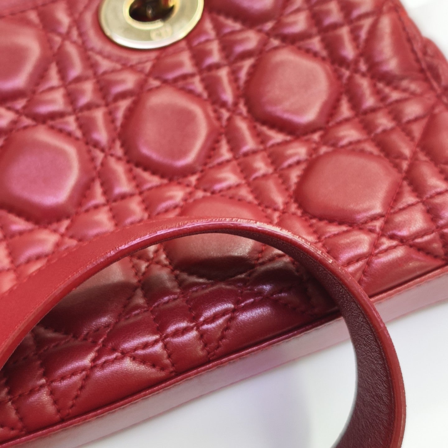 Lady D-Joy Medium Cannage Lambskin Multicolor