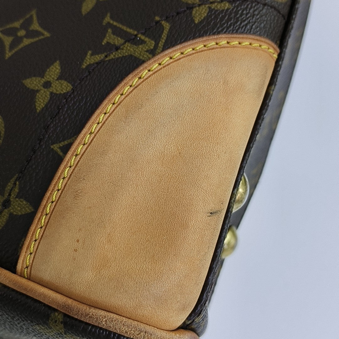 BEVERLY MM Monogram Coated Canvas Brown