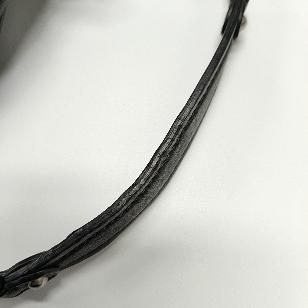 Calfskin Shoulder Bag Black