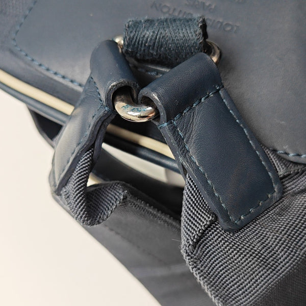 Damier Calfskin Backpack Blue