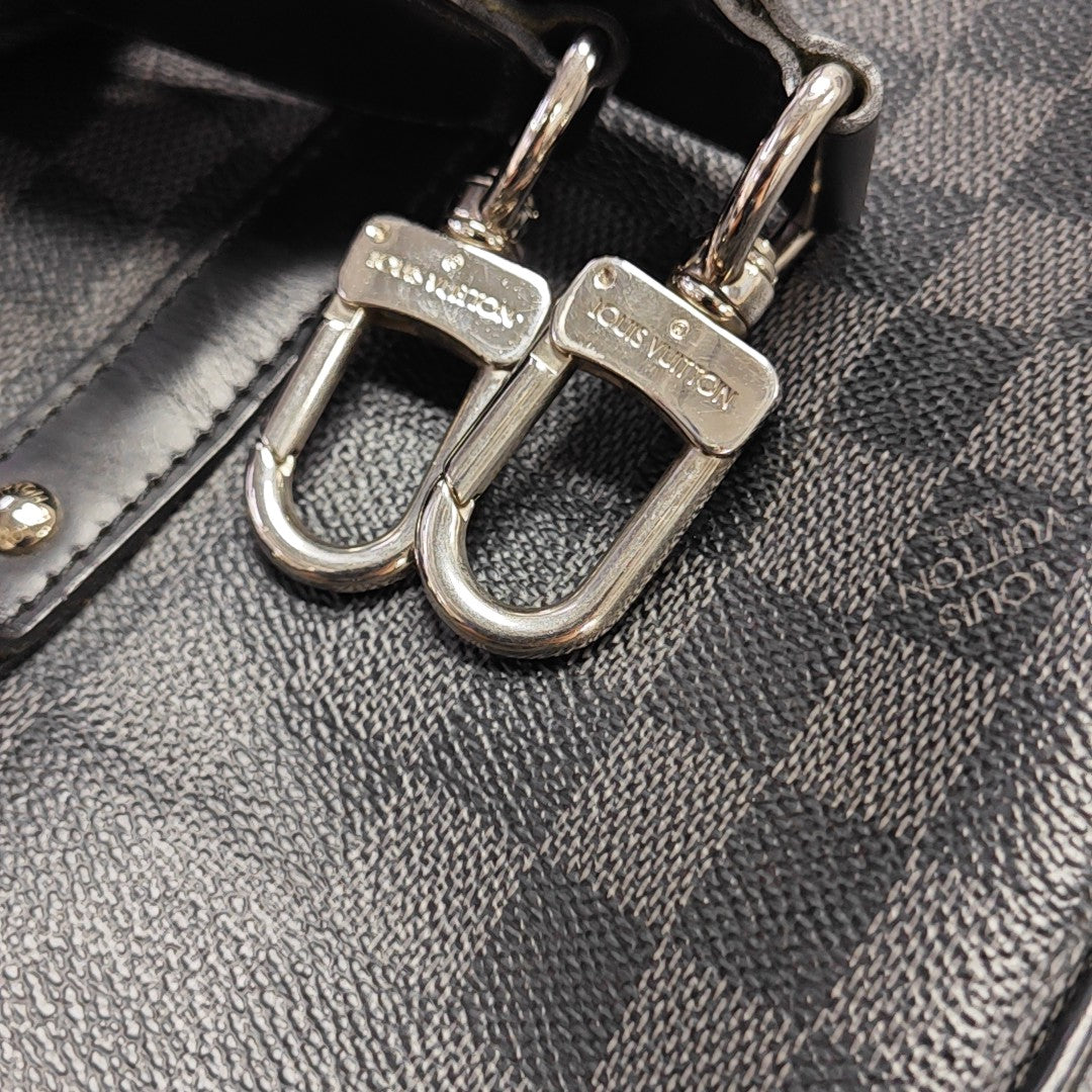 TADAO MM Damier Graphite Coated Canvas Gray