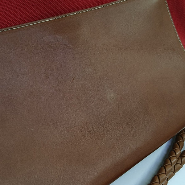 Canvas Shoulder Bag Red