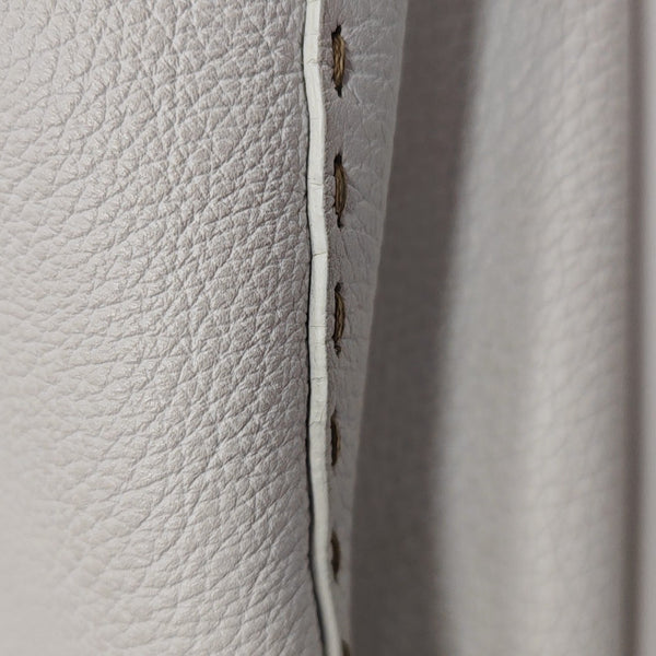 Quilted Calfskin Shoulder Bag White