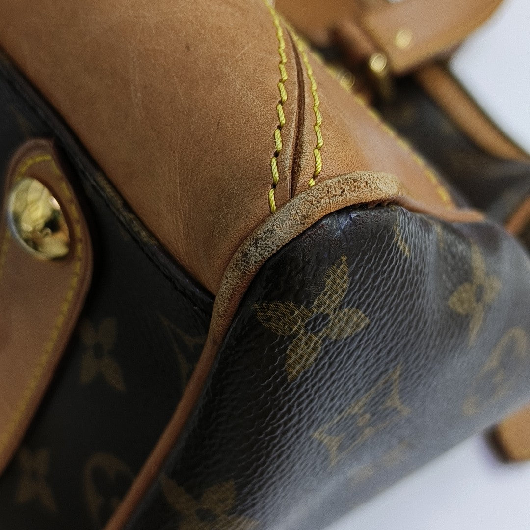 RETIRO NM Monogram Coated Canvas Brown