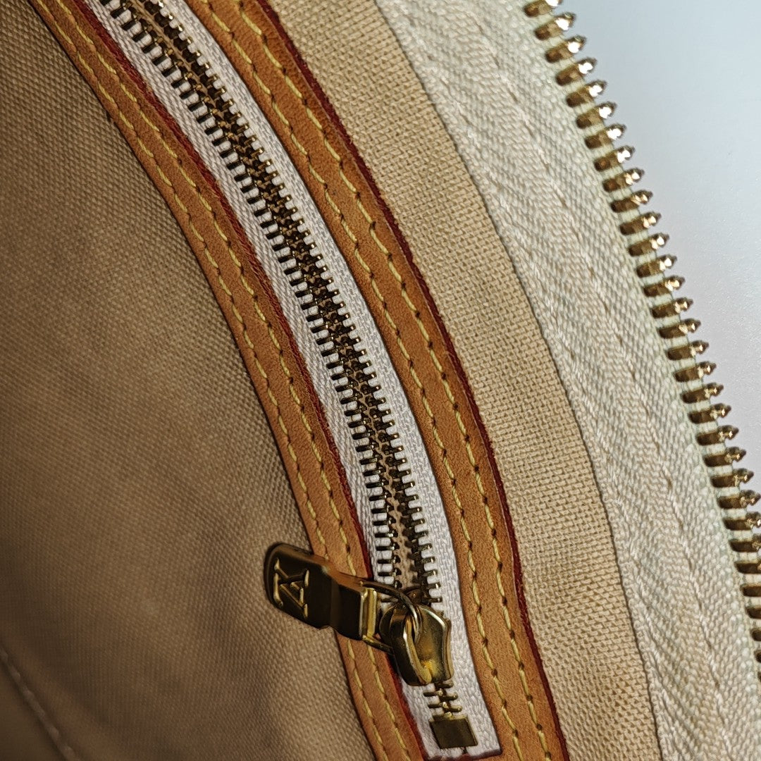 SPEEDY 25 Damier Azur Coated Canvas White