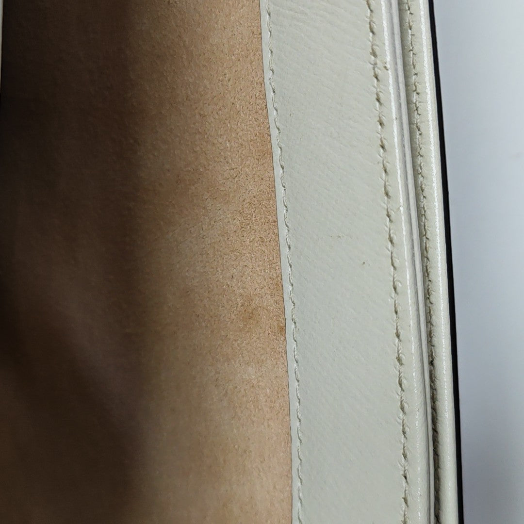Horsebit 1955 Small Monogram Coated Canvas Beige
