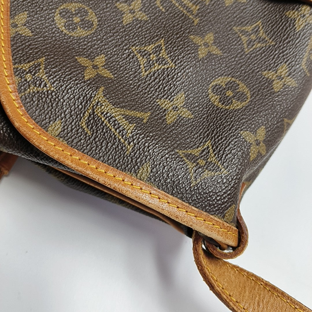 SAUMUR Monogram Coated Canvas Brown