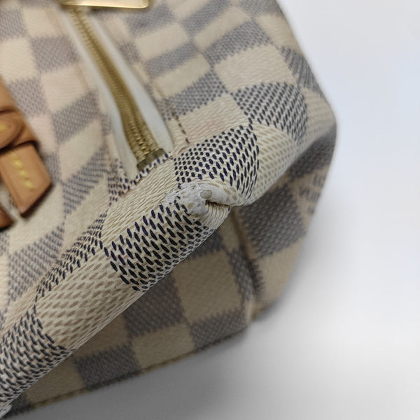 SPERONE BB Damier Azur Coated Canvas White