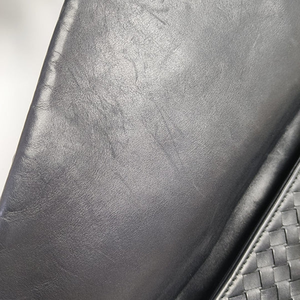 Calfskin Top Handle Bag Black
