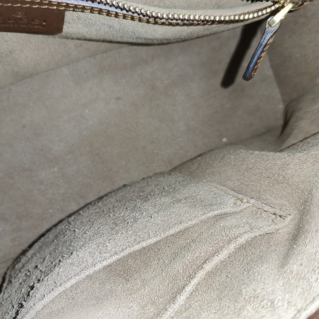 GG Blooms Monogram Coated Canvas Beige