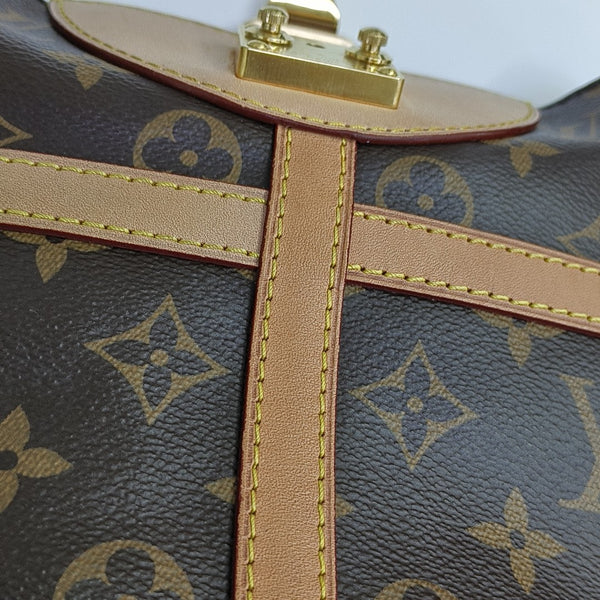 DUFFLE Monogram Coated Canvas Brown
