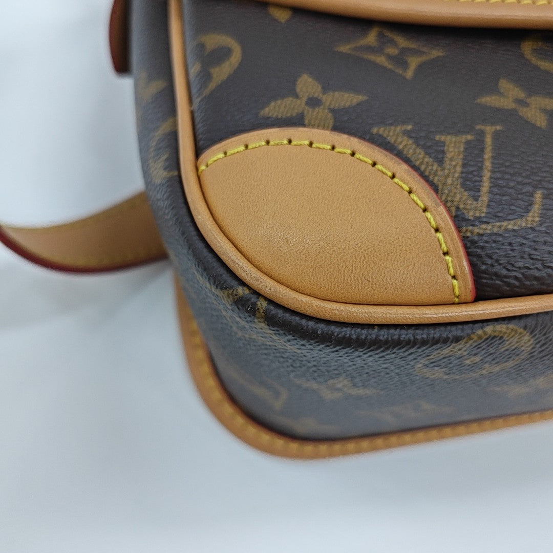 DIANE Monogram Coated Canvas Brown