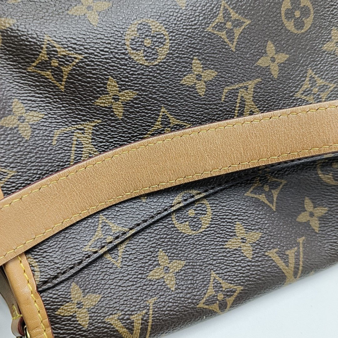DIANE Monogram Coated Canvas Brown