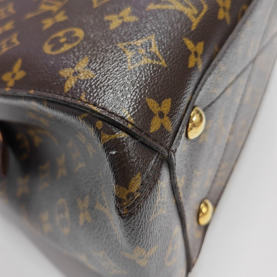 MONTAIGNE Monogram Coated Canvas Brown