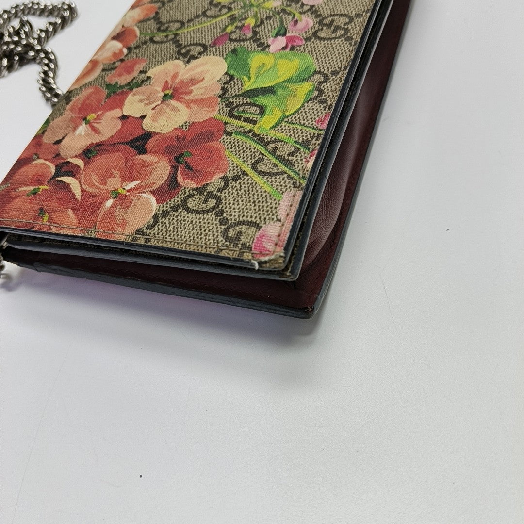 GG Blooms Monogram Coated Canvas Beige