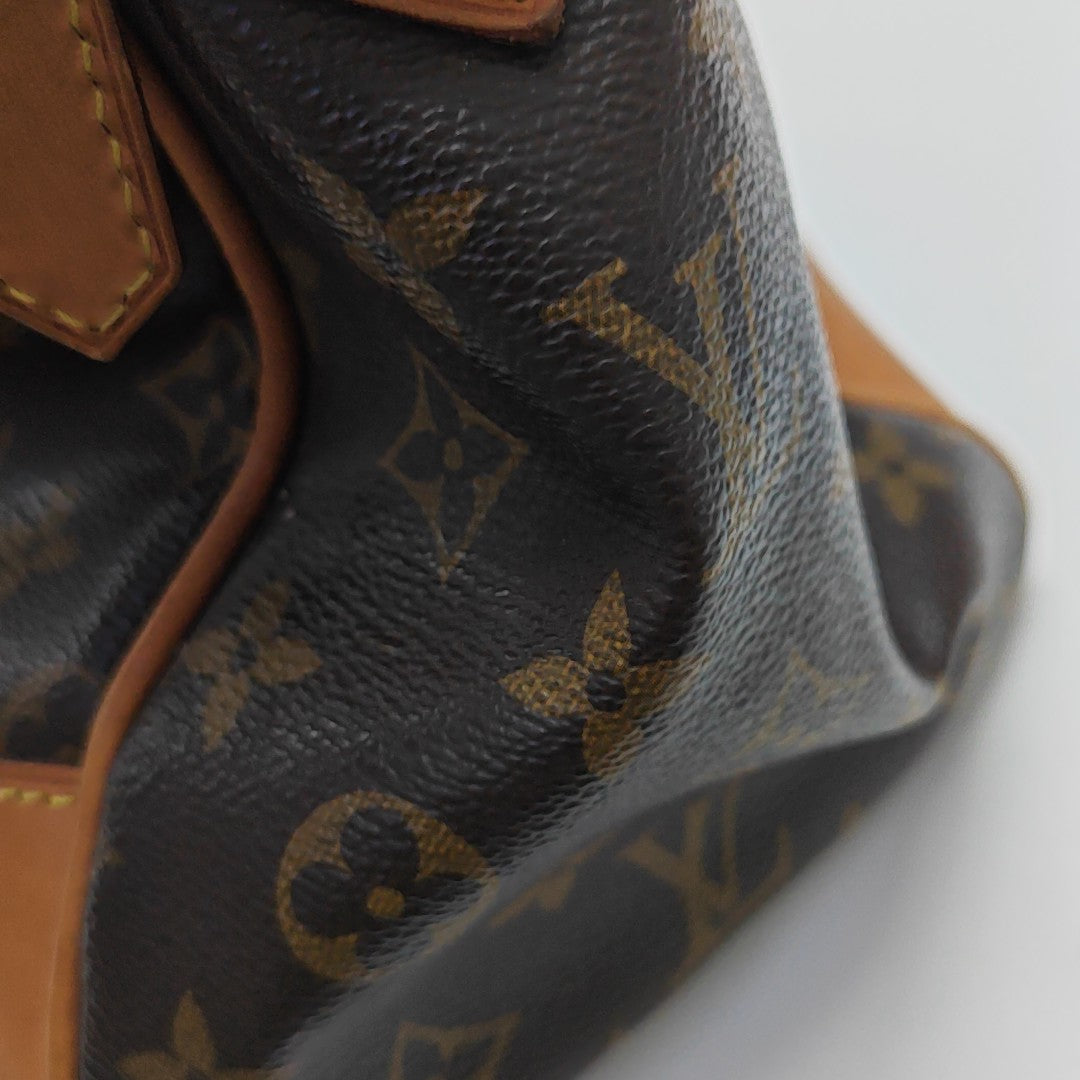 RETIRO NM Monogram Coated Canvas Brown