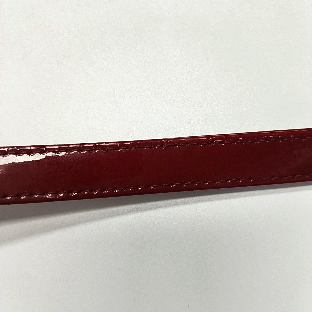 Lady Dior Large Cannage Patent Leather Red