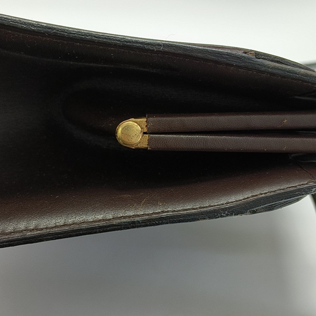 Calfskin Top Handle Bag Brown
