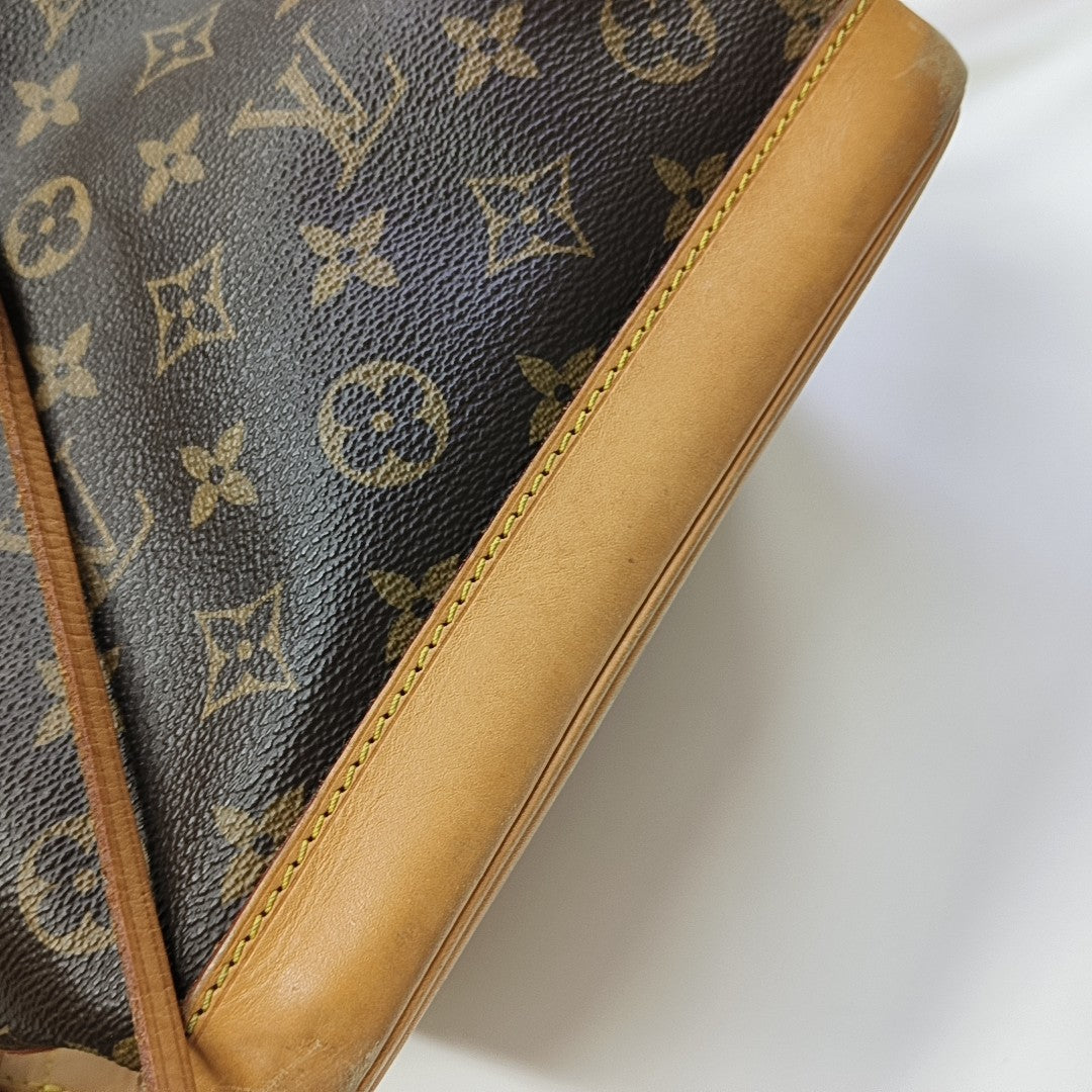 NOÉ BB Monogram Coated Canvas Brown