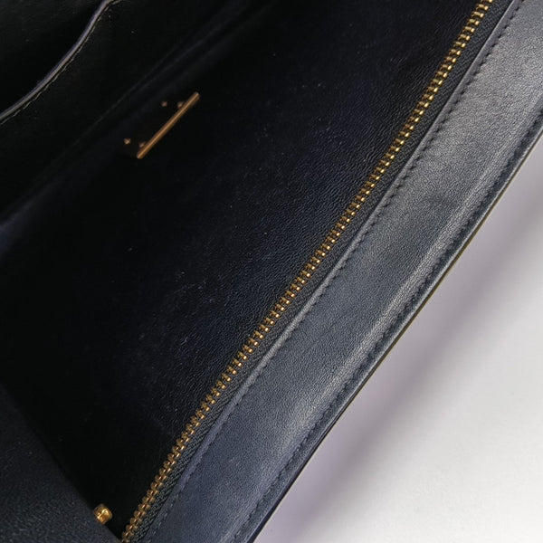TRAPEZE Small Calfskin Blue