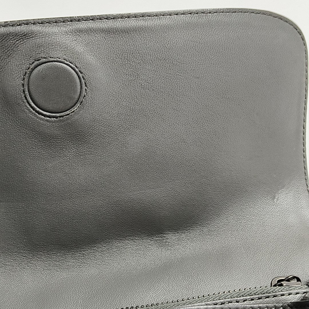 Calfskin Shoulder Bag Gray