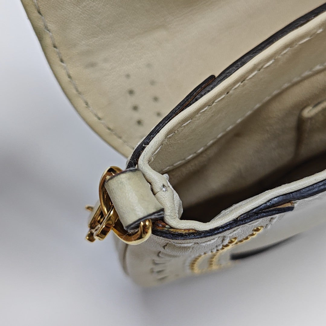 Snaffle Bit Calfskin White