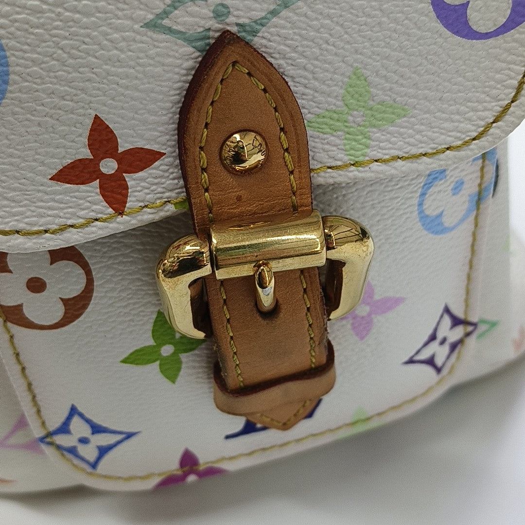 LV × TM NÉONOÉ MM Monogram Coated Canvas White