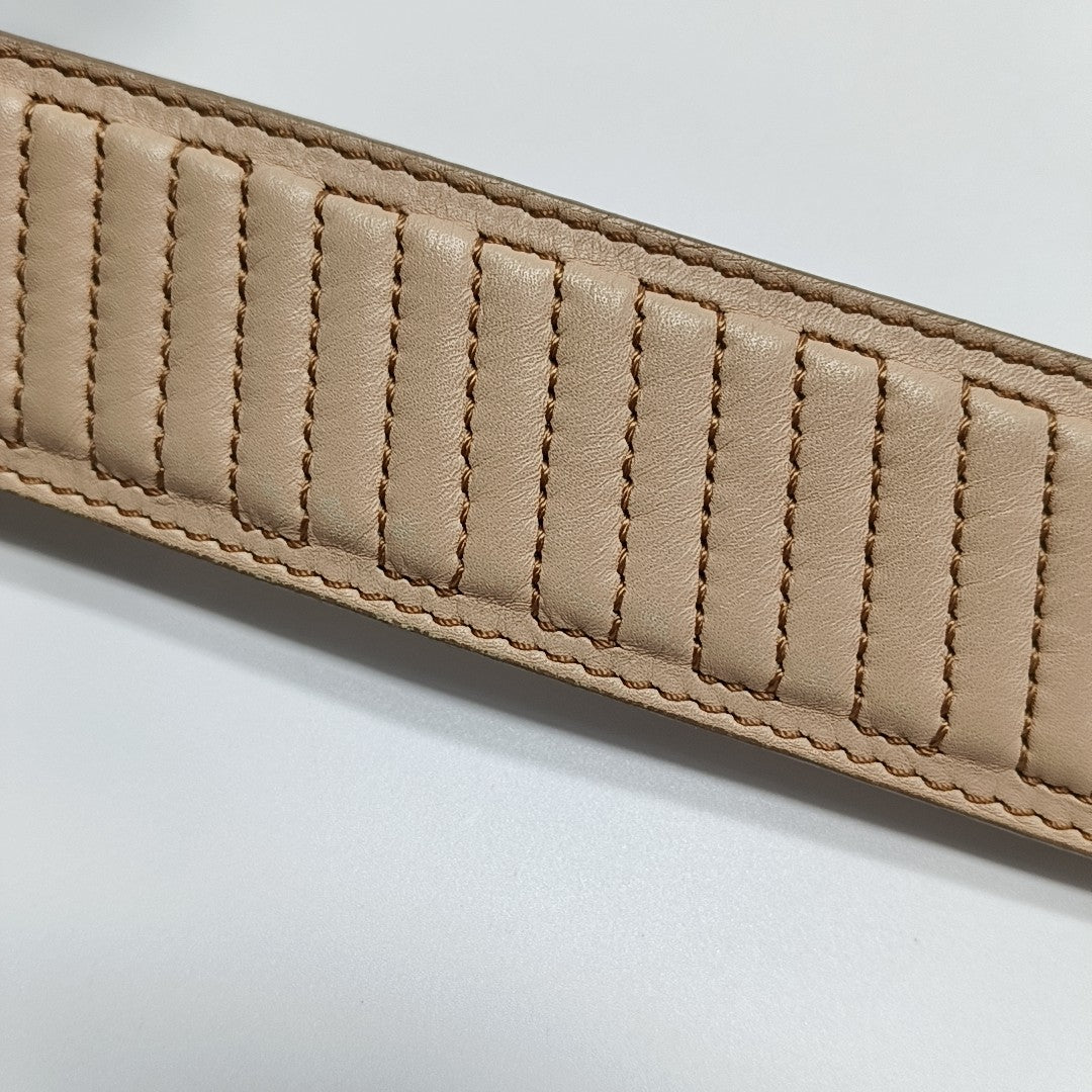 Calfskin Shoulder Bag Beige