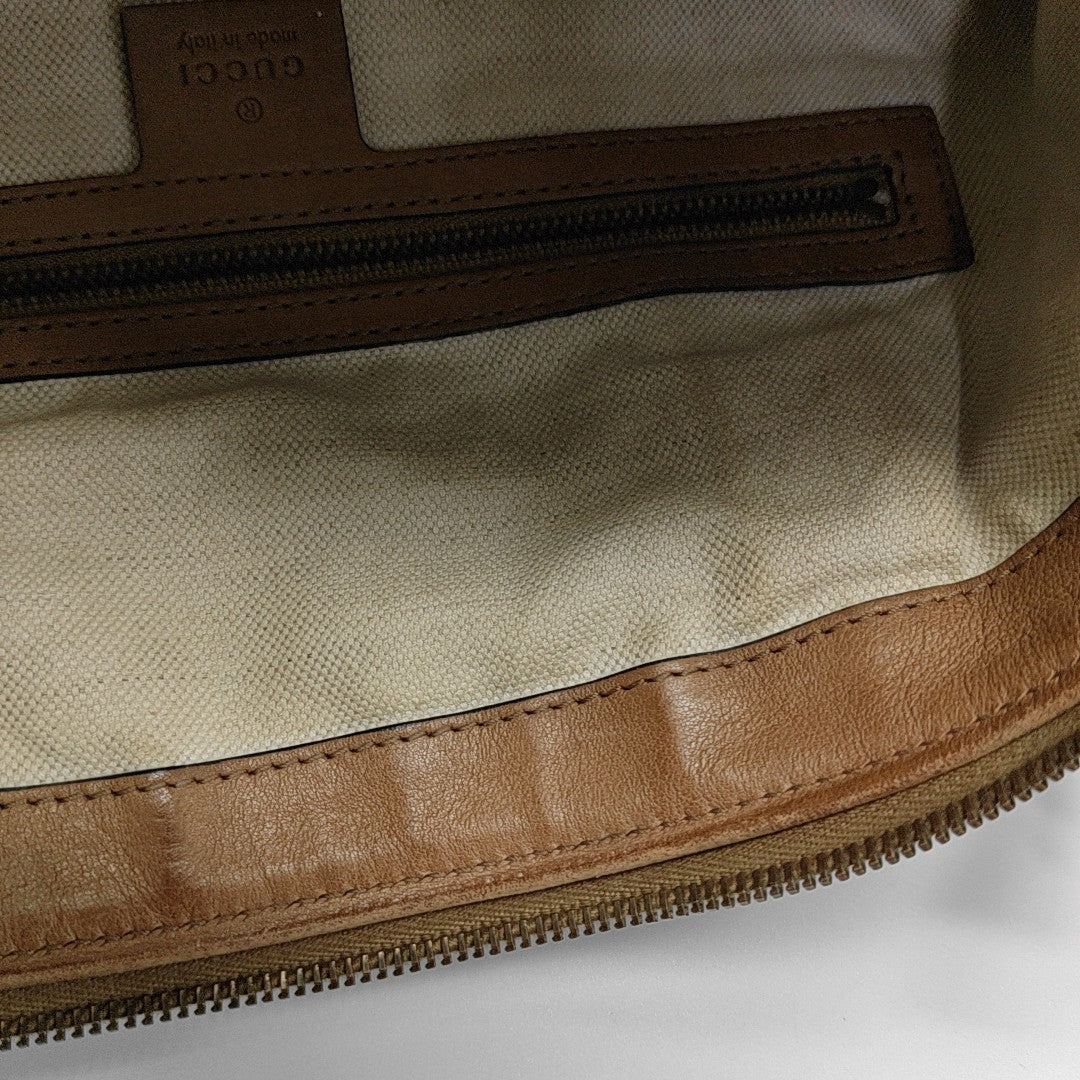 Rania Monogram Canvas Beige
