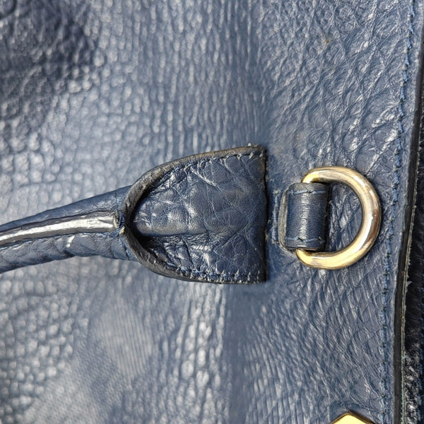 Dewsbury Mini Leather Blue