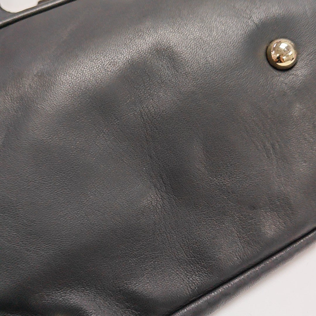 Lambskin Tote Bag Black