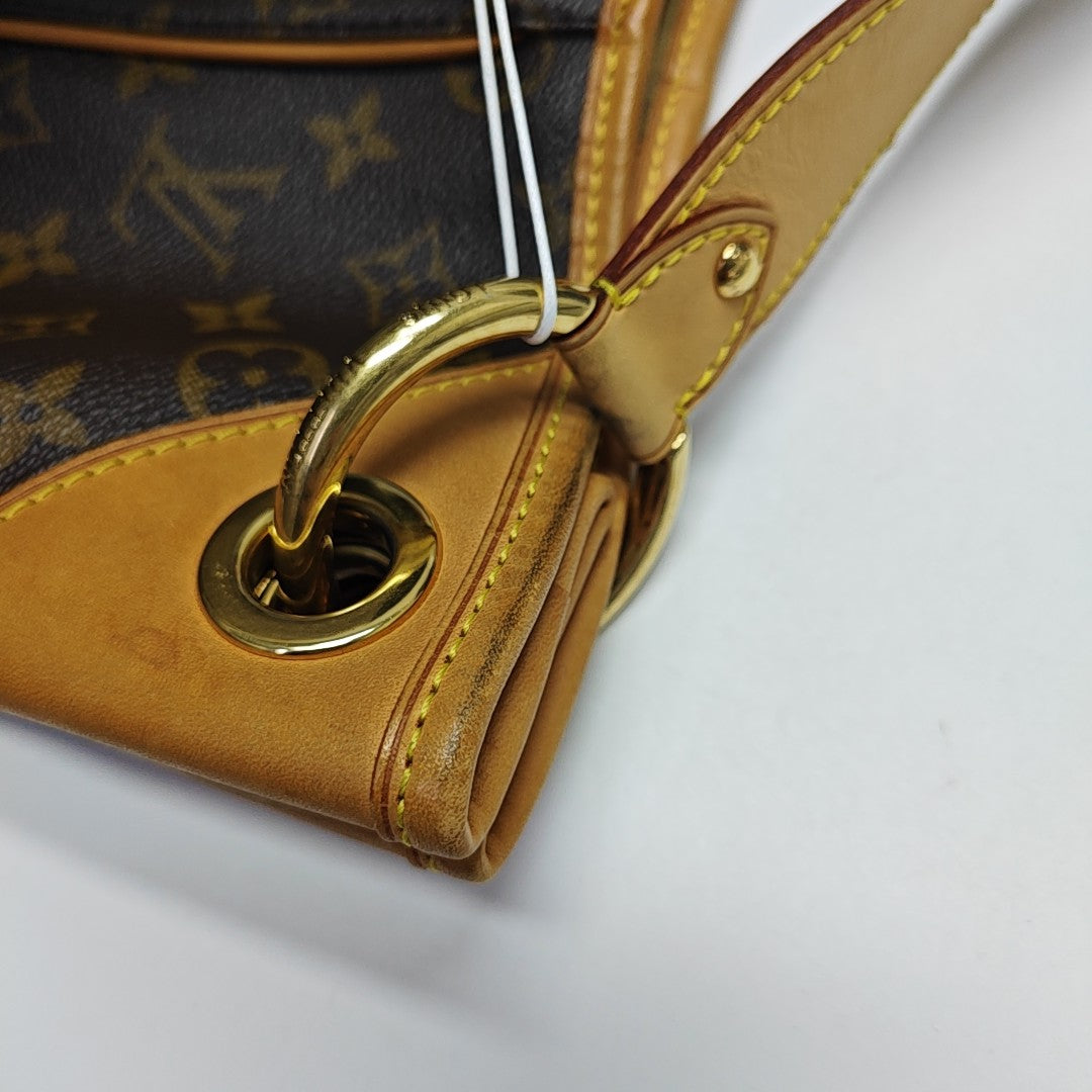 GALLIERA GM Monogram Coated Canvas Brown