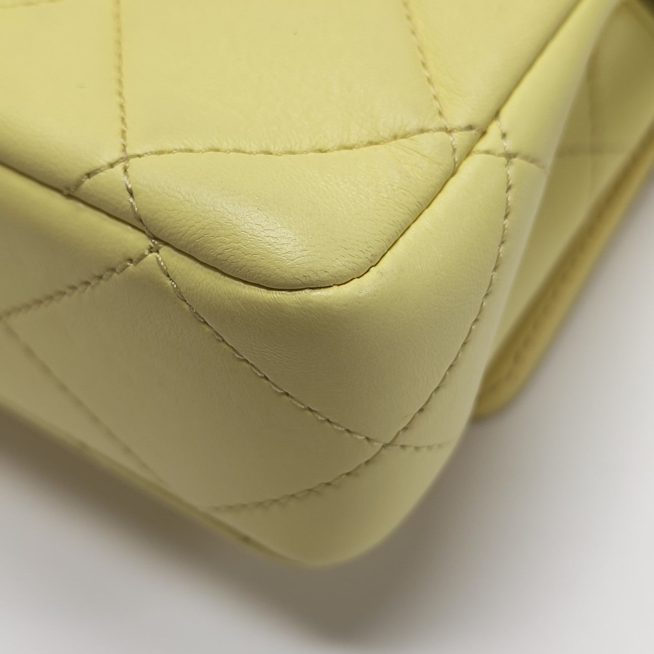 Quilted Lambskin Shoulder Bag Yellow