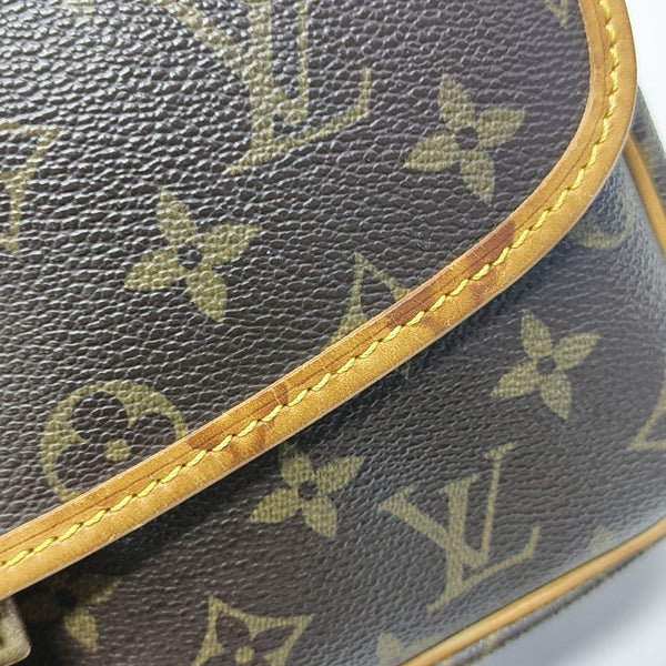 SOLOGNE PM Monogram Coated Canvas Brown