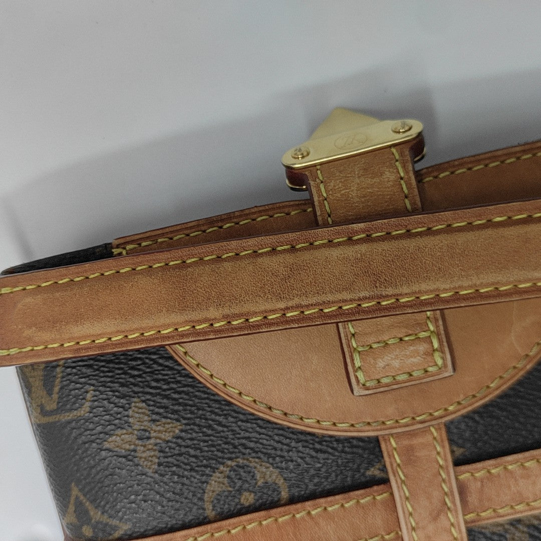 DUFFLE Monogram Coated Canvas Brown