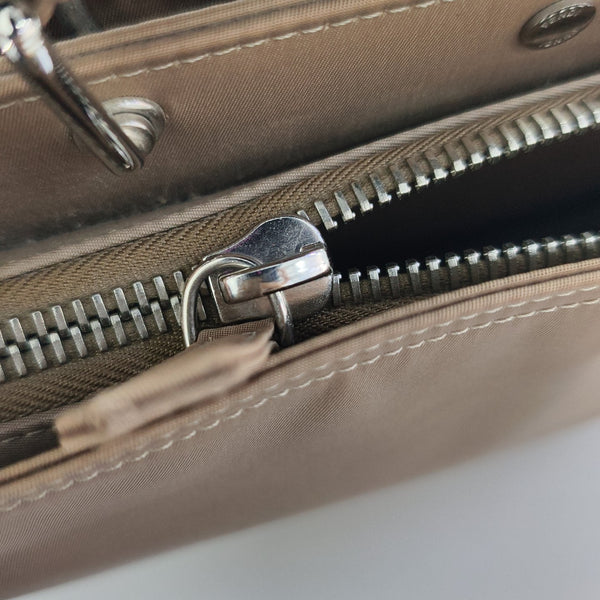 Nylon Shoulder Bag Brown