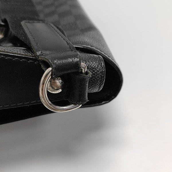 DANIEL Damier Graphite Coated Canvas Gray