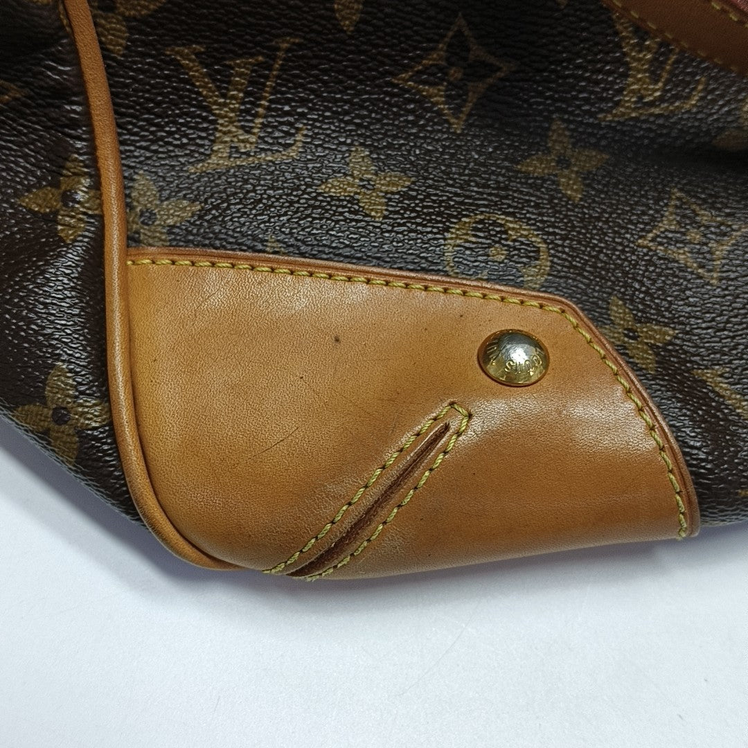 RETIRO GM Monogram Coated Canvas Brown