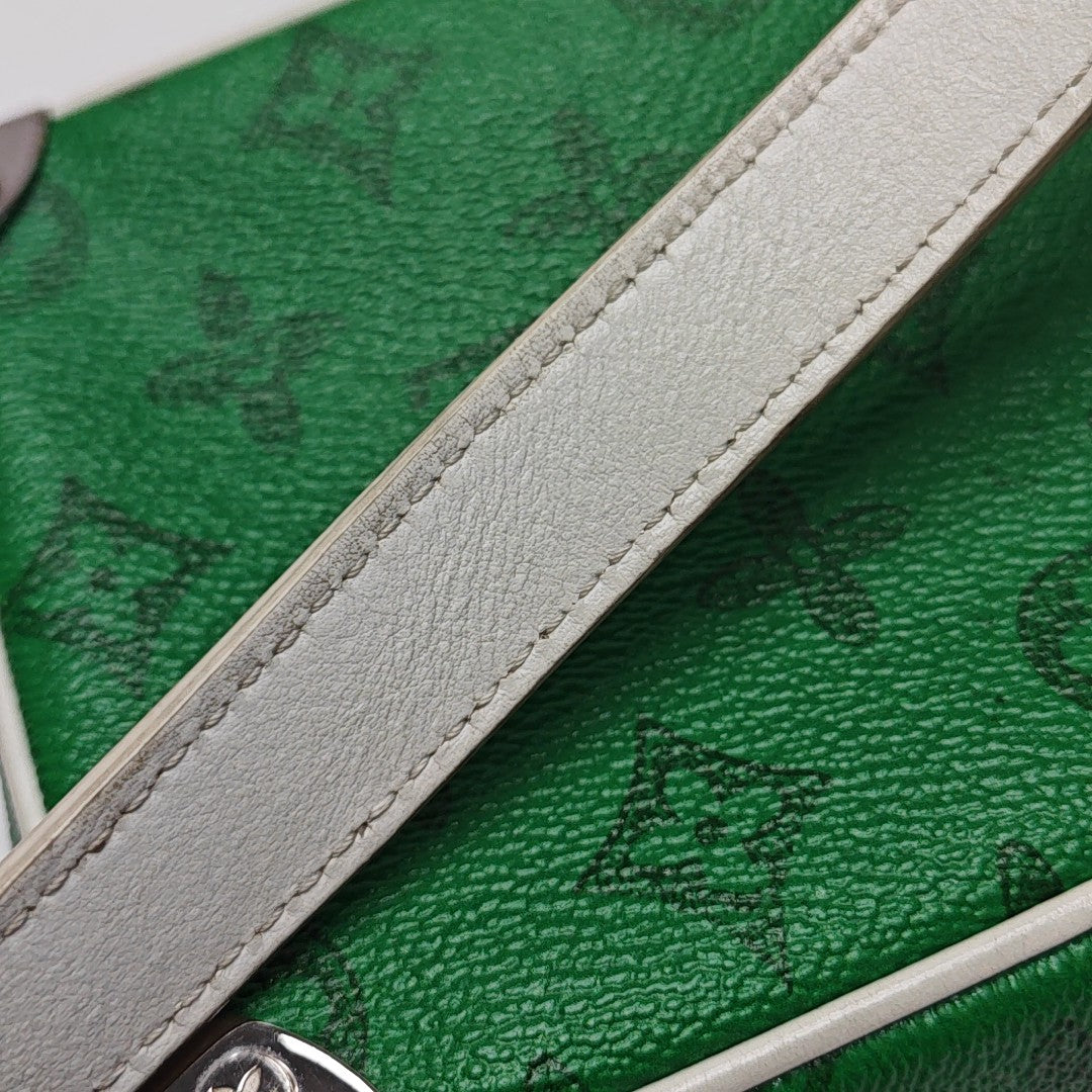 SOFT TRUNK Mini Monogram Coated Canvas Green
