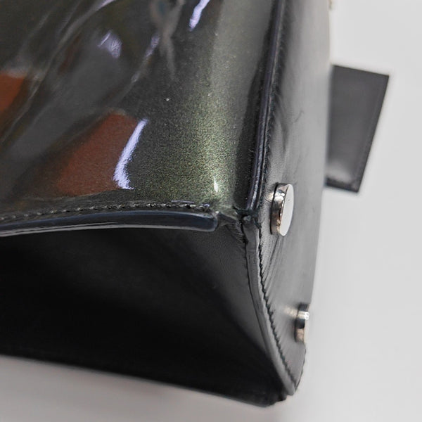 Padlock Work Patent Leather Green