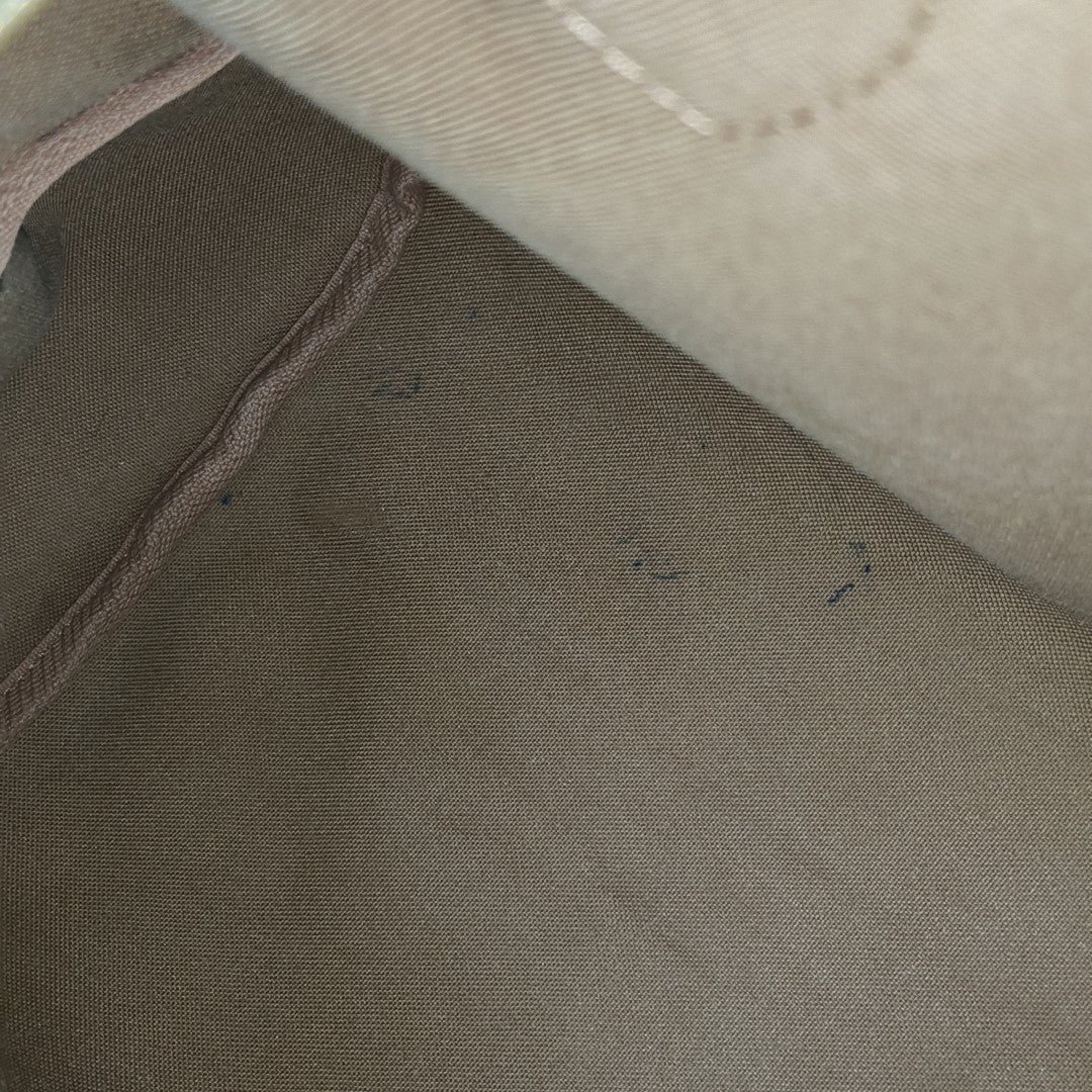 MONTORGUEI Monogram Coated Canvas Brown