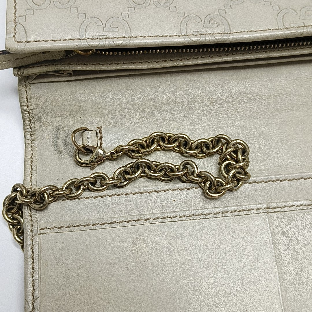Monogram Calfskin Top Handle Bag Beige
